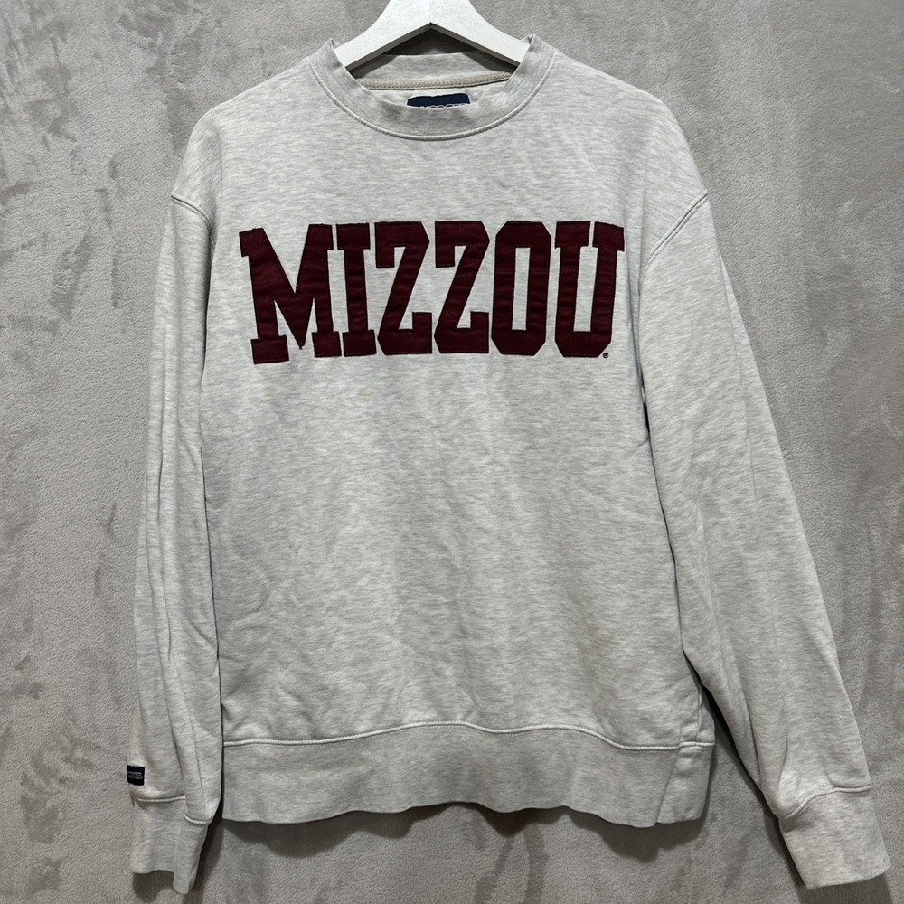 Jansport MIZZOU‎ Sweatshirt Size M Long Sleeve Crew Neck Patch Logo
